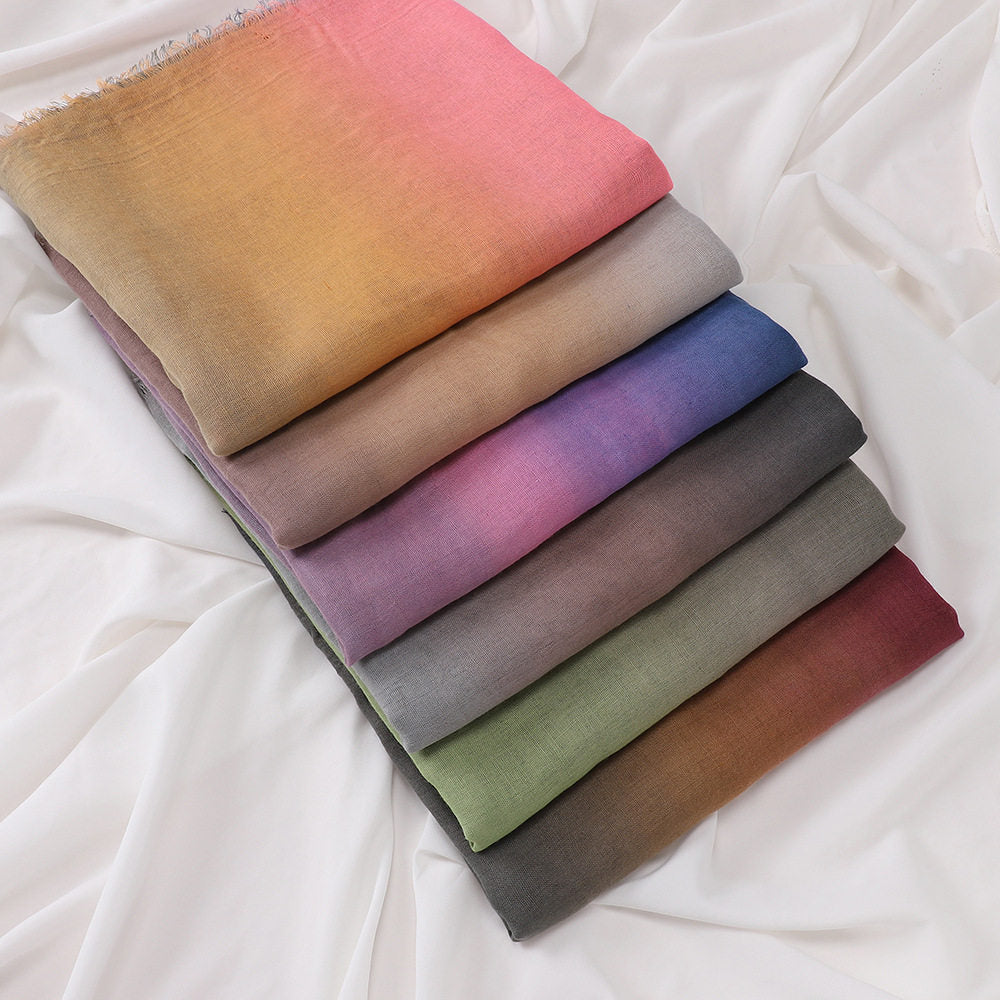 Hand-Painted Gauze Hijab