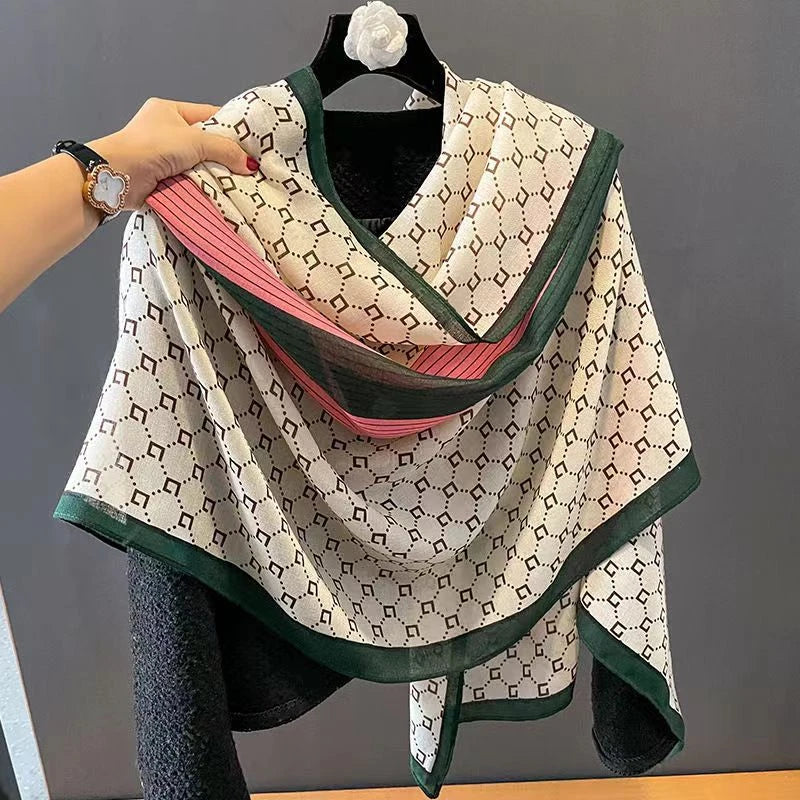 Colorful printed viscose hijab