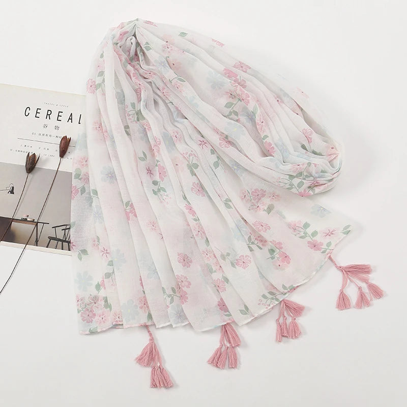 Beautiful pink color soft long hijab / orna