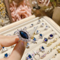 Marquise Cut Cluster Ring