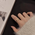 Pretty Multilayered Zircon Ring