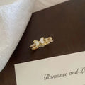 Beautiful golden color twin heart shaped crystal ring