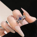 Stylish Silver Needle Crystal Ring