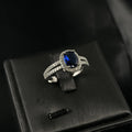 Stunning oval shaped crystal ring