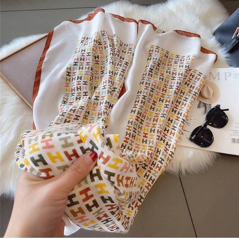 Elegant H Patterned Soft Cotton Hijab / Orna