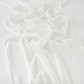 Sophisticated white colour long chiffon hijab