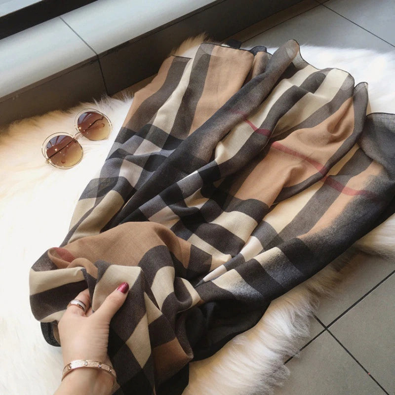Elegant printed soft cotton hijab / orna