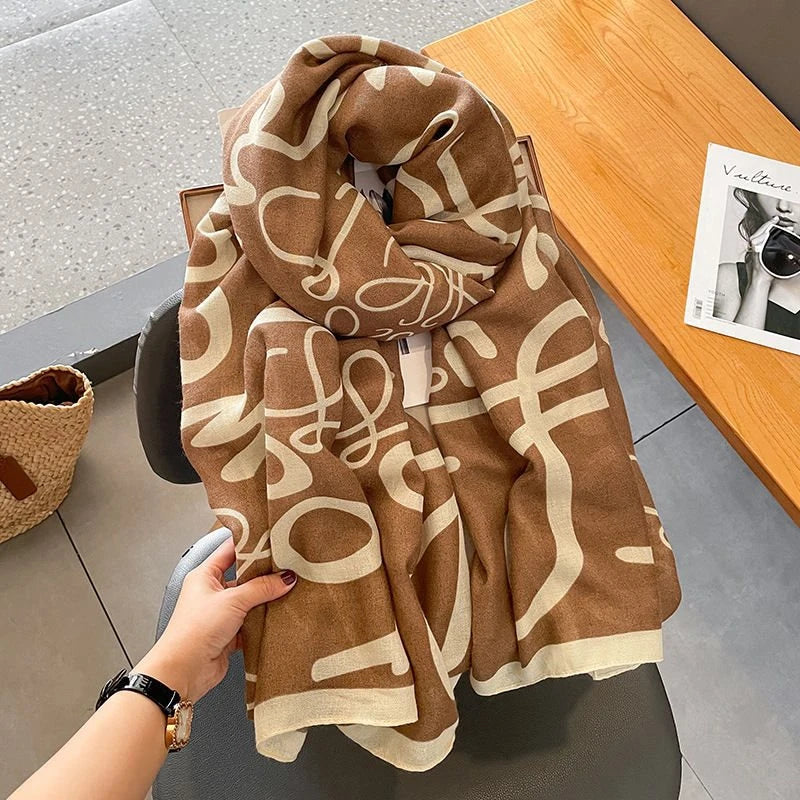 Imported caramel color soft cotton hijab / orna