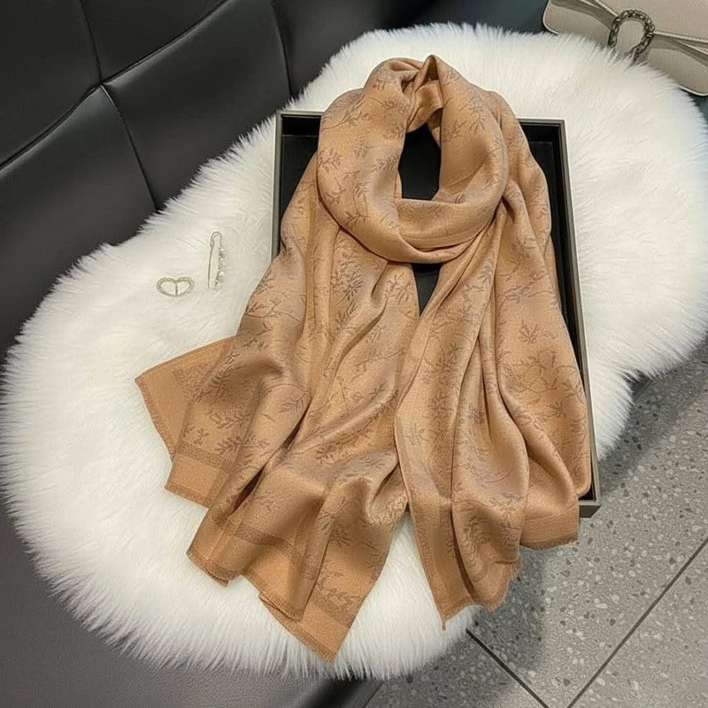 Gorgeous Coffee Color Shiny Party Hijab