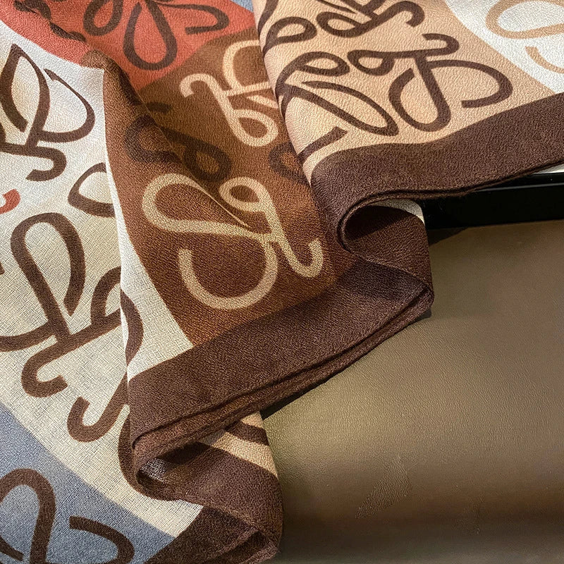 Imported luxury brand printed long cotton hijab / orna