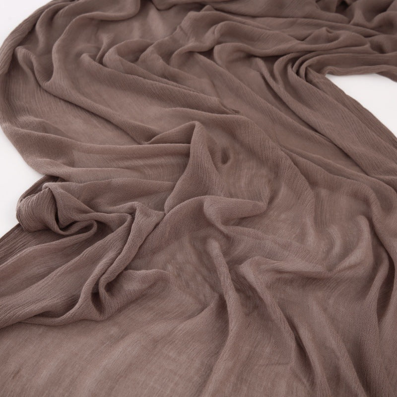 Classy Rose Taupe Color Long Soft Rayon Cotton Hijab / Scarf