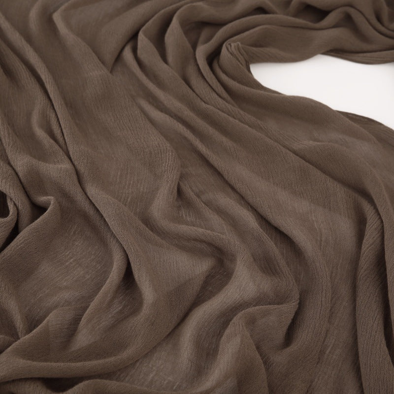 Beautiful Pine Bark Color Super Soft Big Size Imported Rayon Cotton Hijab / Orna