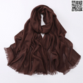 Stylish Soft Dark COffee Bamboo Cotton Hijab / Orna