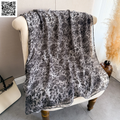 Imported Vine Flower Lightweight Gray Scarf
