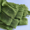 Classy Greenery Color Imported Super Soft Breathable Long Rayon Cotton Hijab / Orna