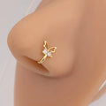 Beautiful butterfly zircon nose pin