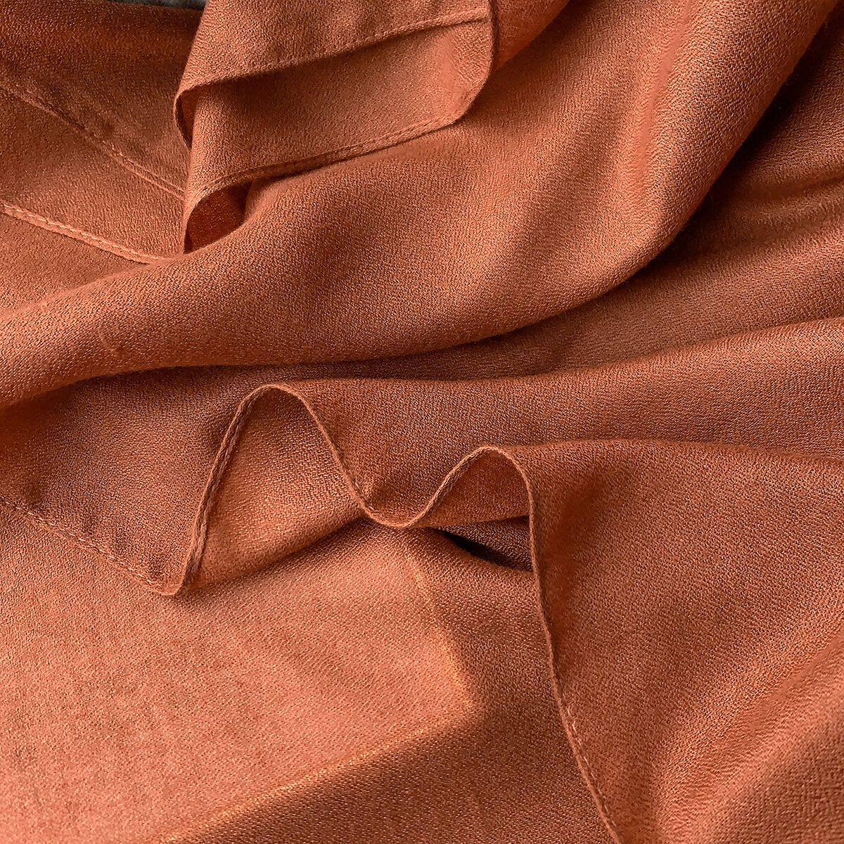 Stylish Terracotta Color Long Soft Summer Friendly Imported Hijab / Orna