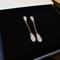 Pretty water drop crystal earrings