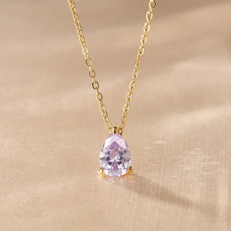 Pretty pink colour pendant neckpiece