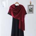 Beautiful Maroon Color Solid Bamboo Cotton Hijab / Orna