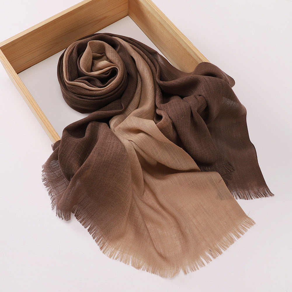 Imported Bamboo Cotton Long Scarf / Orna