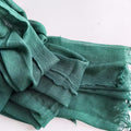 Elegant Forest Green Color Super Soft Big Size Imported Rayon Cotton Hijab / Orna