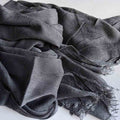 Classy Grey Super Soft Big Size Imported Rayon Cotton Hijab / Orna