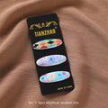 New Cover Needle Printing Oval Hollow Love Bow Imported Safety Pin Retail Fixed Scarf Needle Three Pack