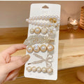 Pretty pear six pieces hair clip set