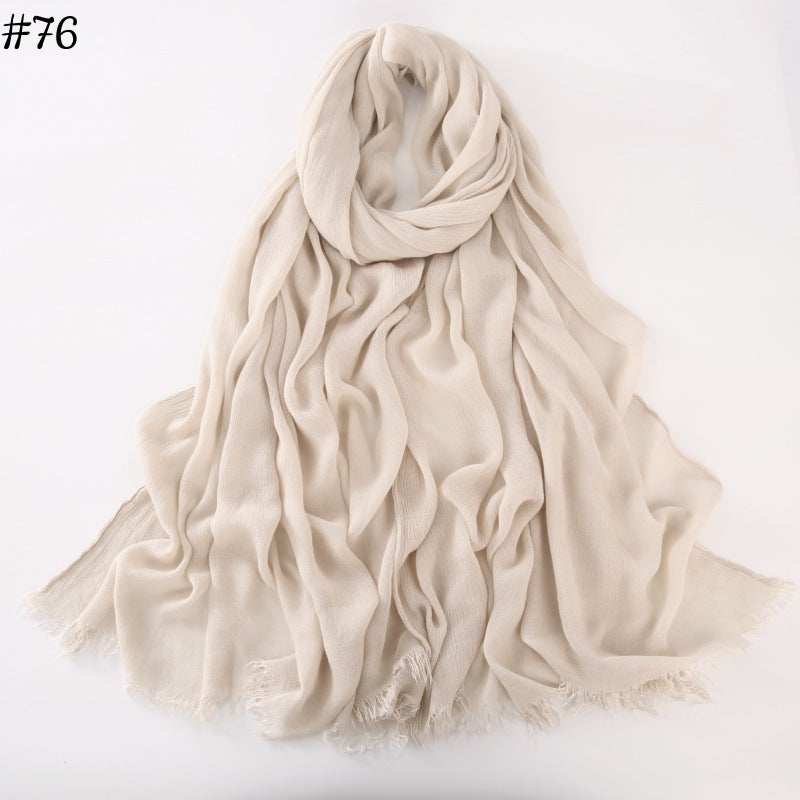 Beautiful Beige Color Rayon Cotton Hijab