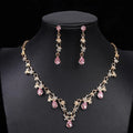 Beautiful pink colour jewelry set