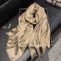 Stunning Champagne Color Imported Shiny Party Hijab / Orna
