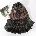 Elegant Grey Classic Ethnic Style Imported Super Soft Summer Friendly Long Hijab / Orna