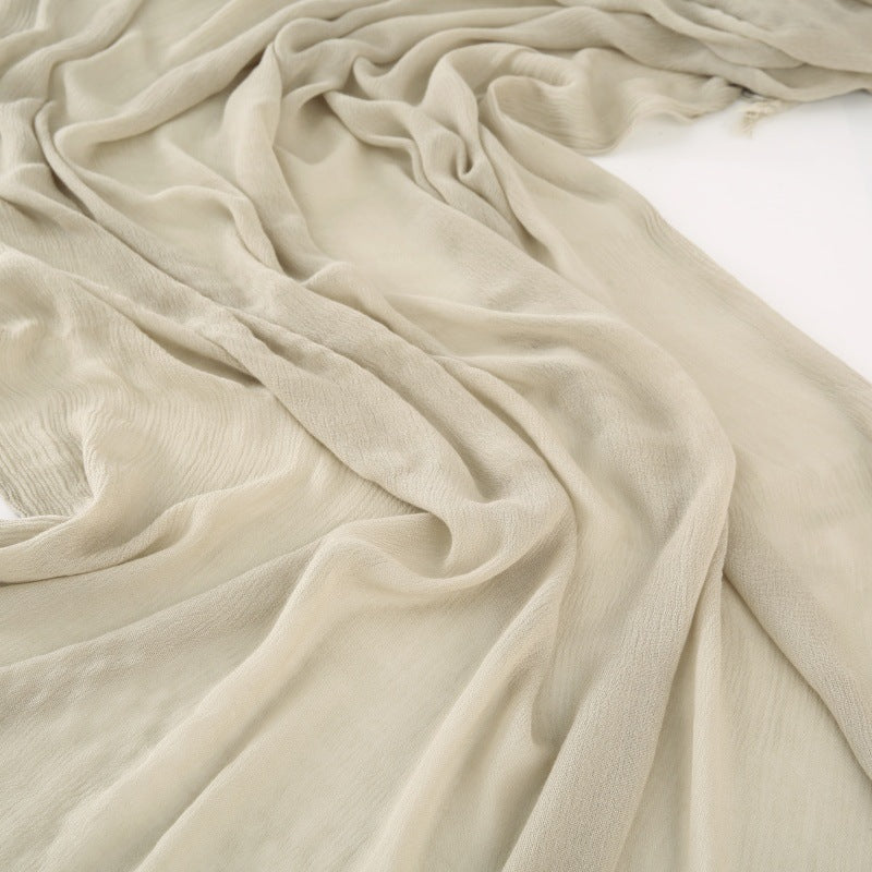 Pretty steel nude color rayon cotton hijab