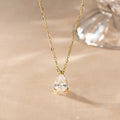 Elegant white color waterdrop pendant neckpiece