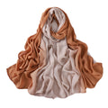 Lovely Orange Color Premium Literary Retro Gradient Rayon Cotton Imported Hijab / Orna