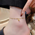 Stainless Steel Elegant Golden Color Anklet