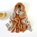 Orange Color Premium Literary Retro Gradient Rayon Cotton Imported Hijab / Orna