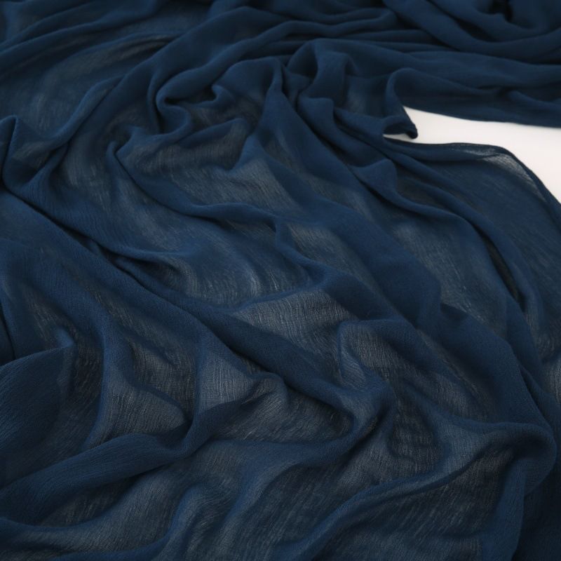 Classy navy blue color rayon cotton hijab