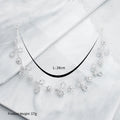 Sophisticated white color crystal headband