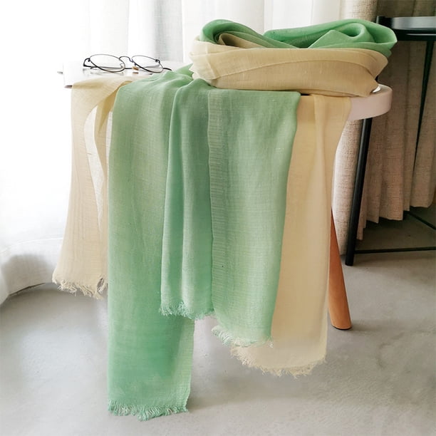 Elegant mint color soft long cotton hijab / orna