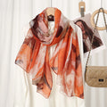 Beautiful burnt orange color soft long hijab / orna