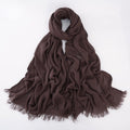 Classy Cocoa Brown Color Rayon Cotton Hijab
