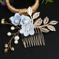 Stylish rhinestone floral headband