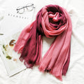 Beautiful pink burgundy color cotton hijab / orna