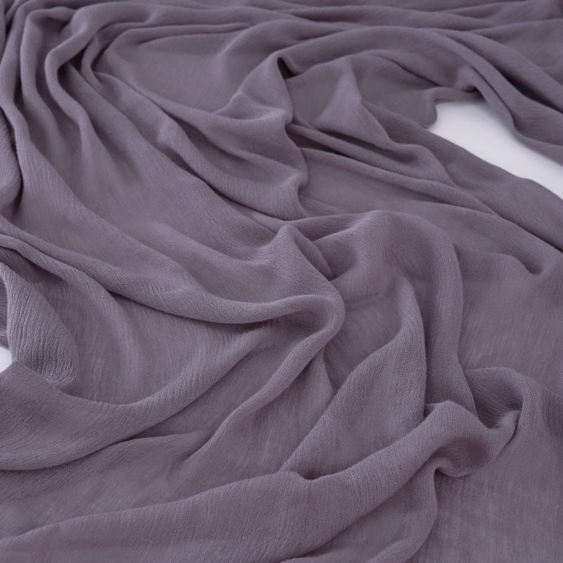Beautiful dusty lavender color long rayon cotton hijab