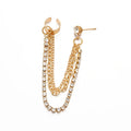 Stylish golden color tassel earrings (single piece)
