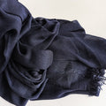 Stunning Deep Navy Super Soft Big Size Imported Rayon Cotton Hijab / Orna