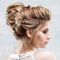 Ceramic Women Hair Vine Elegant Exquisite Handmade Stylish Replacement Crystal Rhinestone Pearl Headband/Hair Accessories