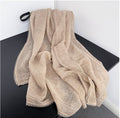 Fashionable Khaki Color Lace Pleated Artistic Imported Premium Soft Cotton Lace Hijab / Orna